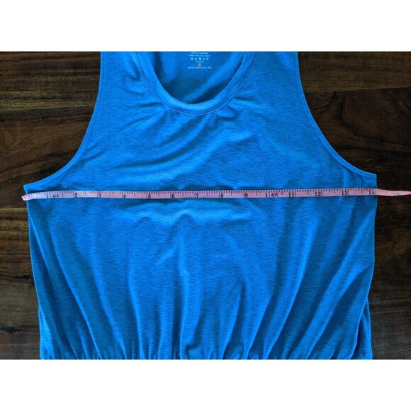 Sweaty Betty Gary Blue Sleeveless Shorts Romper Sz L Athleisure Travel Sporty - Picture 7 of 10